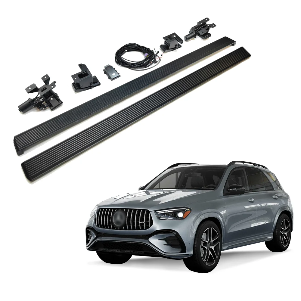 

LED Lights Car Padel Aluminium Automatic Electric Power Side Step for Mercedes- GLE 350/450 Power Running Boards