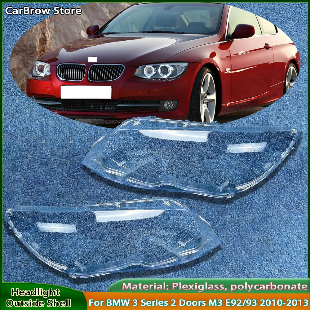 

Защитная пленка для линз фар BMW 3 серии, 2-дверное купе M3 E92 E93 (2010-2013), прозрачный корпус фары в сборе