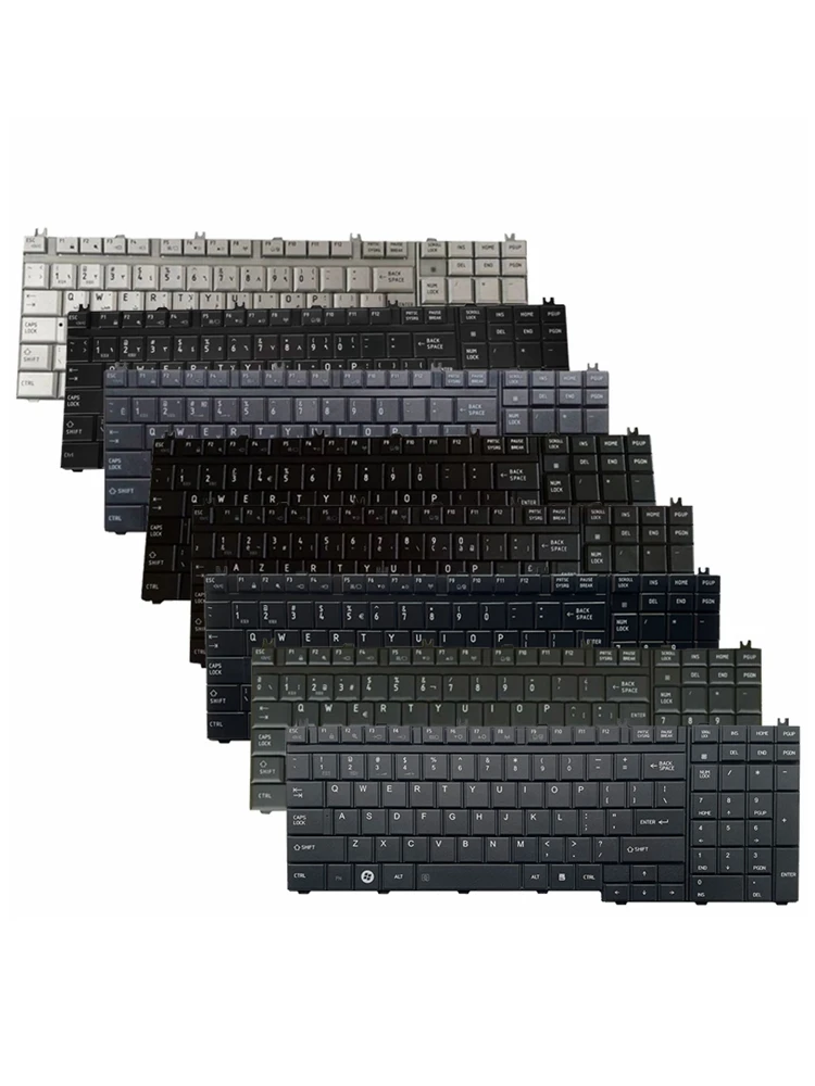 US/UK/UI/RU/SP/FR/AR/GR NOWA klawiatura do laptopa Toshiba L505 L550 L581 L582 L583 L585 L586 L587 P200 P205 P300 P500 P505 — zdjęcie 2