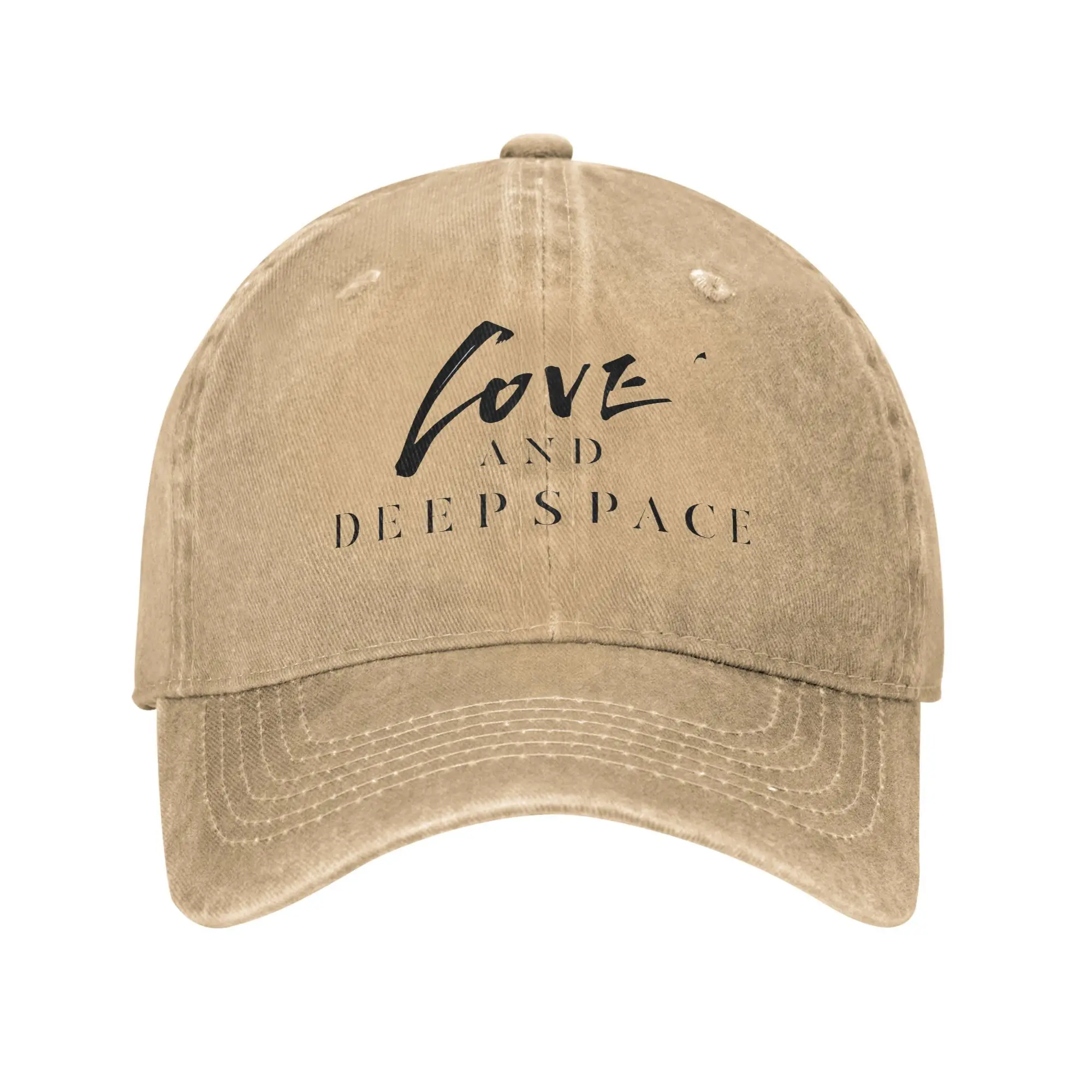 Love and Deepspace Washed Baseball Cap  Casual Sun Hip Hop Hats Summer Couple Women Tennis Skate Baseball Caps