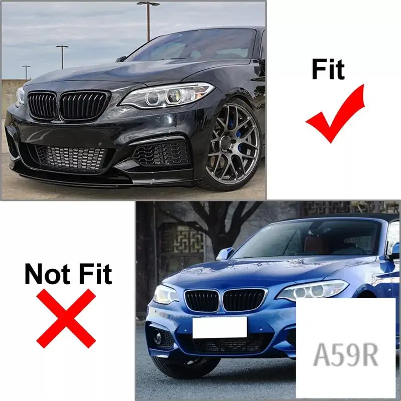 

R9-For BMW 2 Series F22 F23 M Sport Front Bumper Fog Lamp Grille