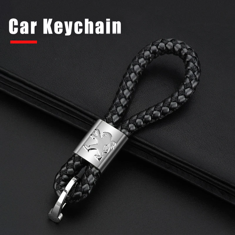 Car Braided Code Keychain Metal Keyring For Peugeot GT GTline 3008 308 T9 208 508 2008 Rifter 5008 207 206 408 108 4008Accessory