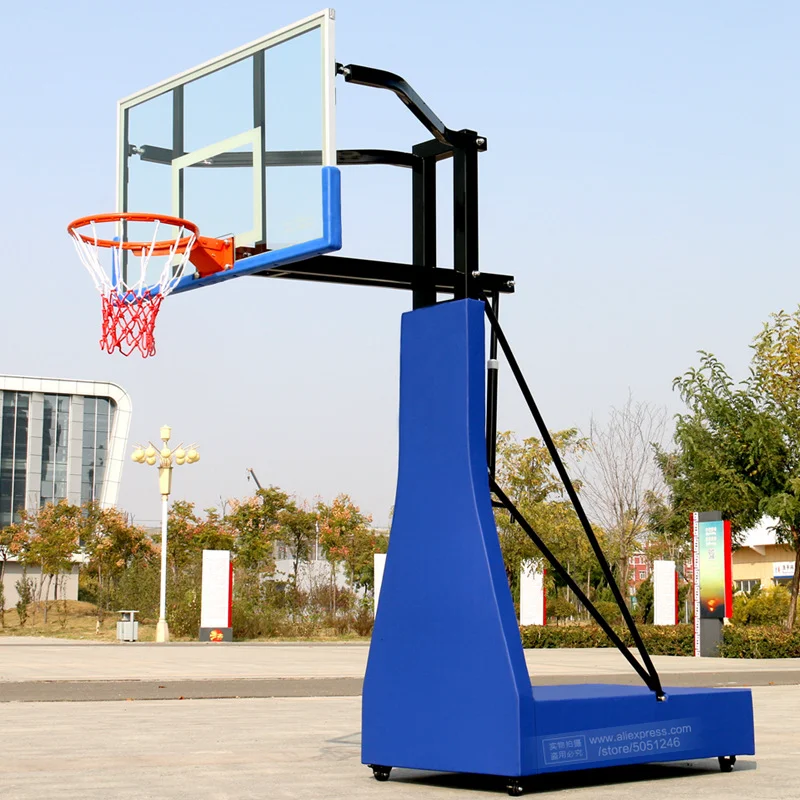 Teenagers Adult Basketball Stand Pole Height Adjustable Rack Frame Basket Ball Hoop Game Home School Sports Playground Equipment