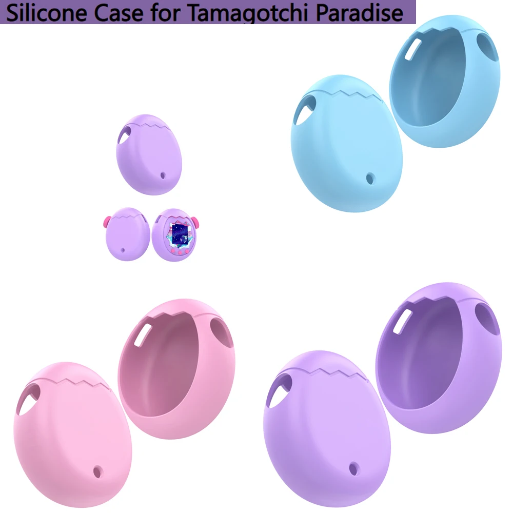 حافظة من السيليكون لـ Tamagotchi Paradise، ماكينة ألعاب الحيوانات الأليفة الإلكترونية الافتراضية، ملحقات غلاف حماية ناعمة للبشرة اللطيفة