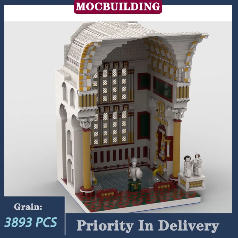 Hot Spring Bath Part 2 Model Building Blocks MOC Cold Water Pool Scene Architecture Landscape Collection Toys Gifts