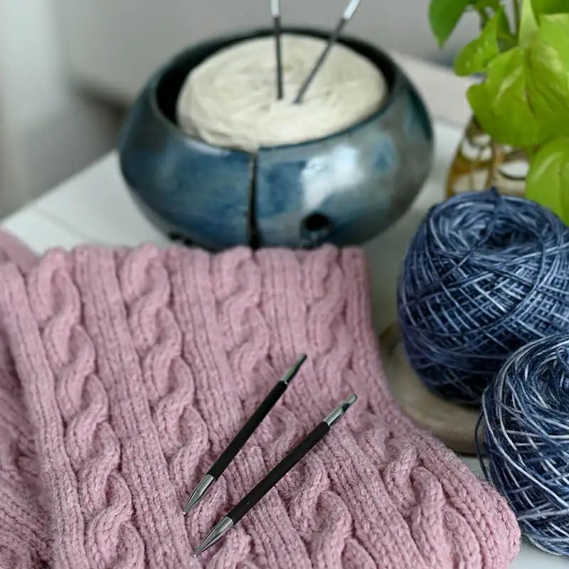 KnitPro Karbonz Interchangeable Circular Needle Tips in two Length