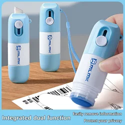 Thermal Paper Correction Fluid with Unboxing Knife, Durable, Data Identity Protection, Eraser Box Opener, 2 in 1