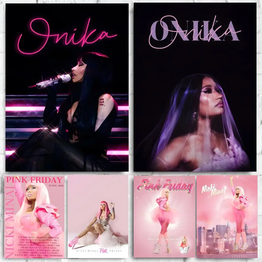 Rapper Nicki Minaj Poster High-quality wall art posters, suitable for home offices, bedrooms, and living rooms.