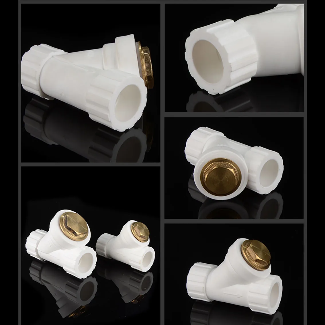 Ppr-タイプフィルターコネクタ,ウォーターパイプ,アダプターアクセサリー,家庭用キッチンとバスルーム,1個,20mm, 25mm, 1/2インチ,3/4