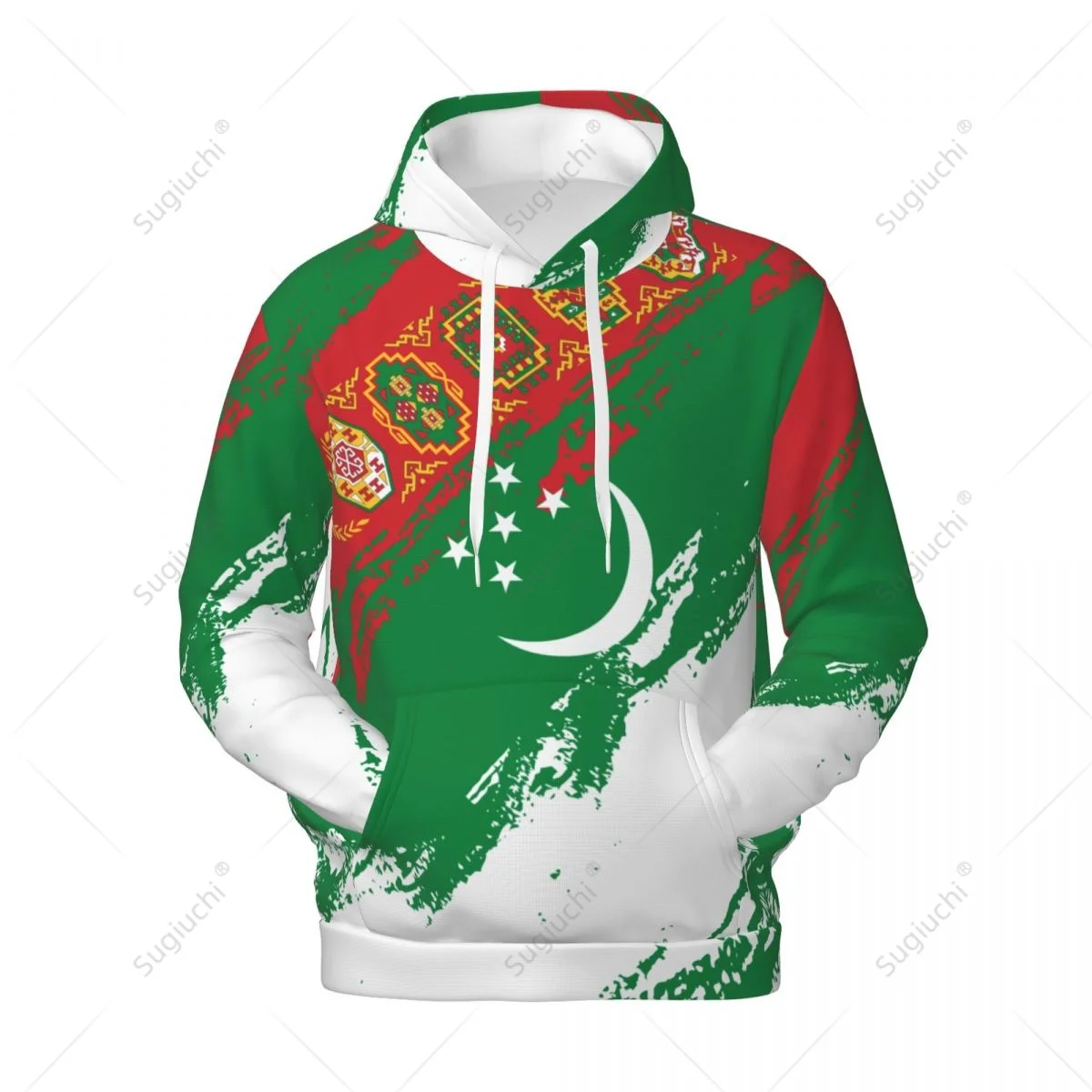 

Unisex Turkmenistan Flag Color Hoodie 3D Men Women Harajuku Sweatshirt Pullover Hoodies Polyester Casual