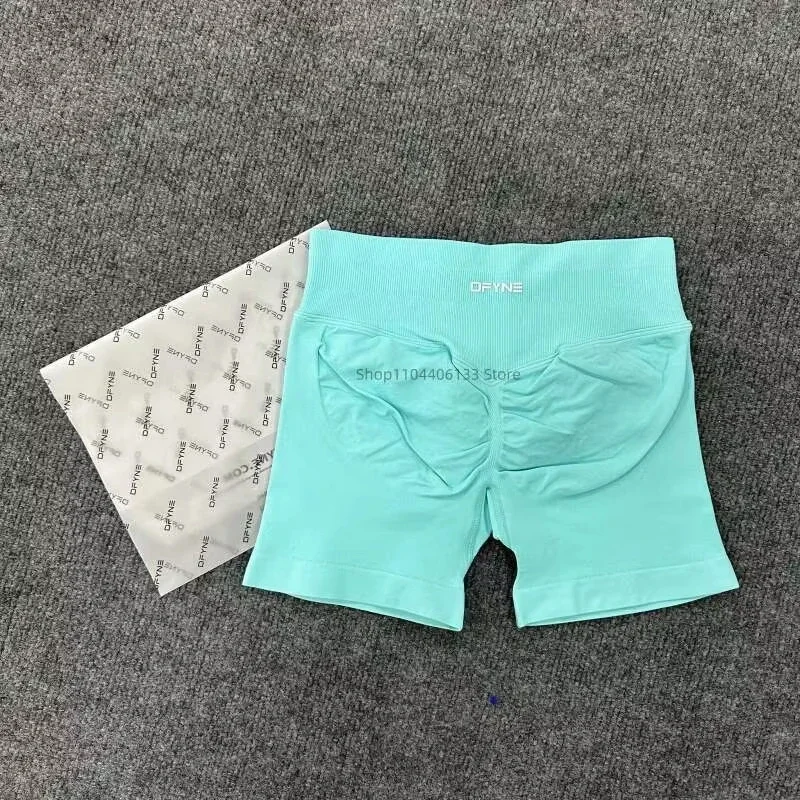 بنطلون تأثير مع شعار منخفض مضلع الخصر الفرقة اليوغا سلس Scrunch بوم تجريب الصالة الرياضية الغنيمة هايت تمتد تشغيل السراويل