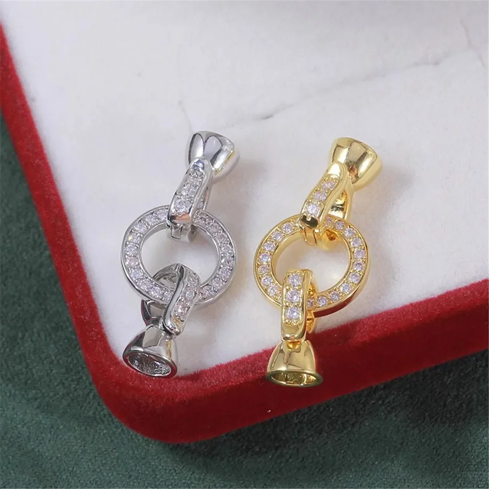 Gold Plated Copper Jewelry Clasp DIY Necklace Bracelet Connector Hook Craft Findings for Jewelry Making Beads Charms Accessories