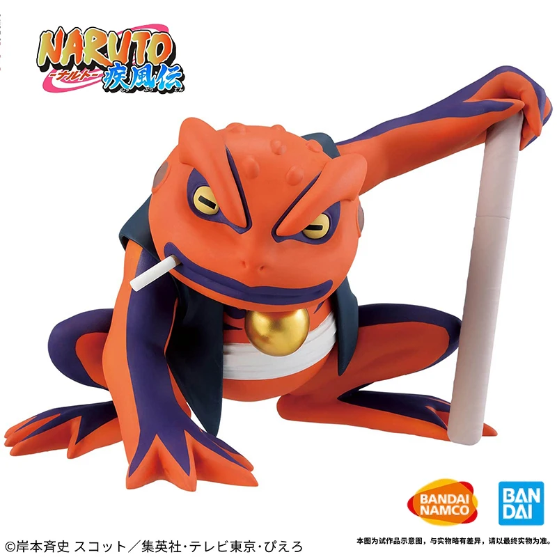 

Bandai Original Banpresto Anime Naruto Shippuuden Gamakichi PVC Action Figure Collectible Model Toy Gifts Ornament