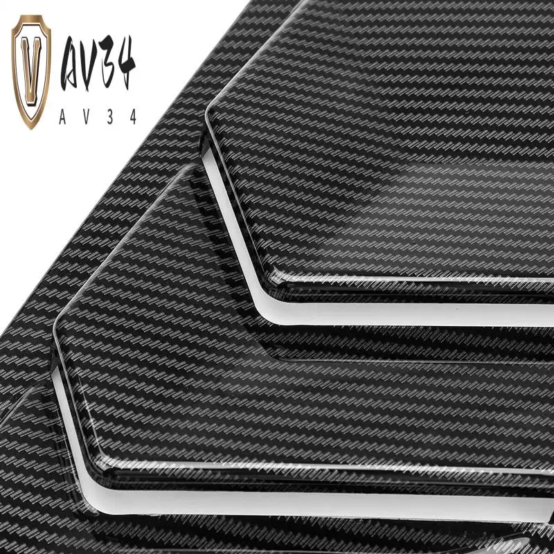 

AV34-Rear Window Louver Cover Window Louver Shutter Cover Carbon Fiber Color For Honda Civic 2022 2023