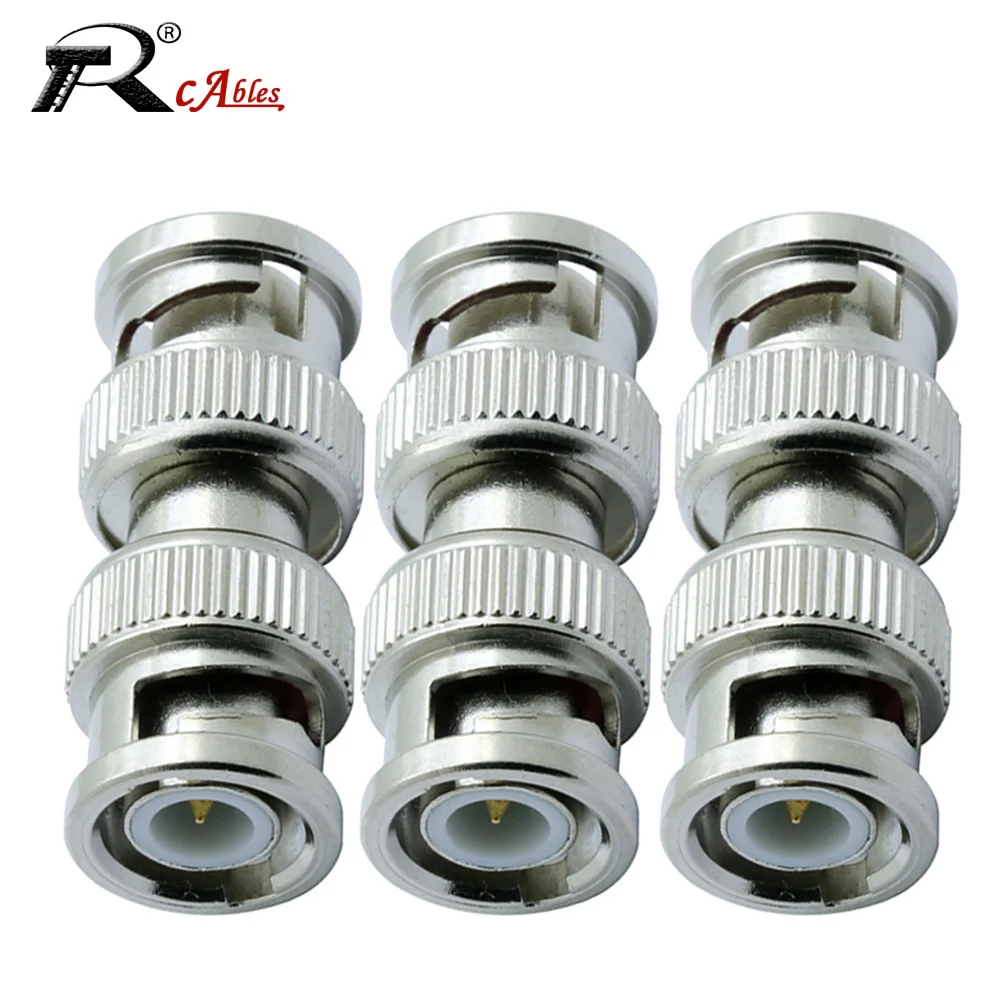 1PC/3PCS/5PCS/8PCS lot BNC Adapter BNC Male to BNC Male Coax Connector RF Coaxial Adapter Security Camera Radio Extension Cable