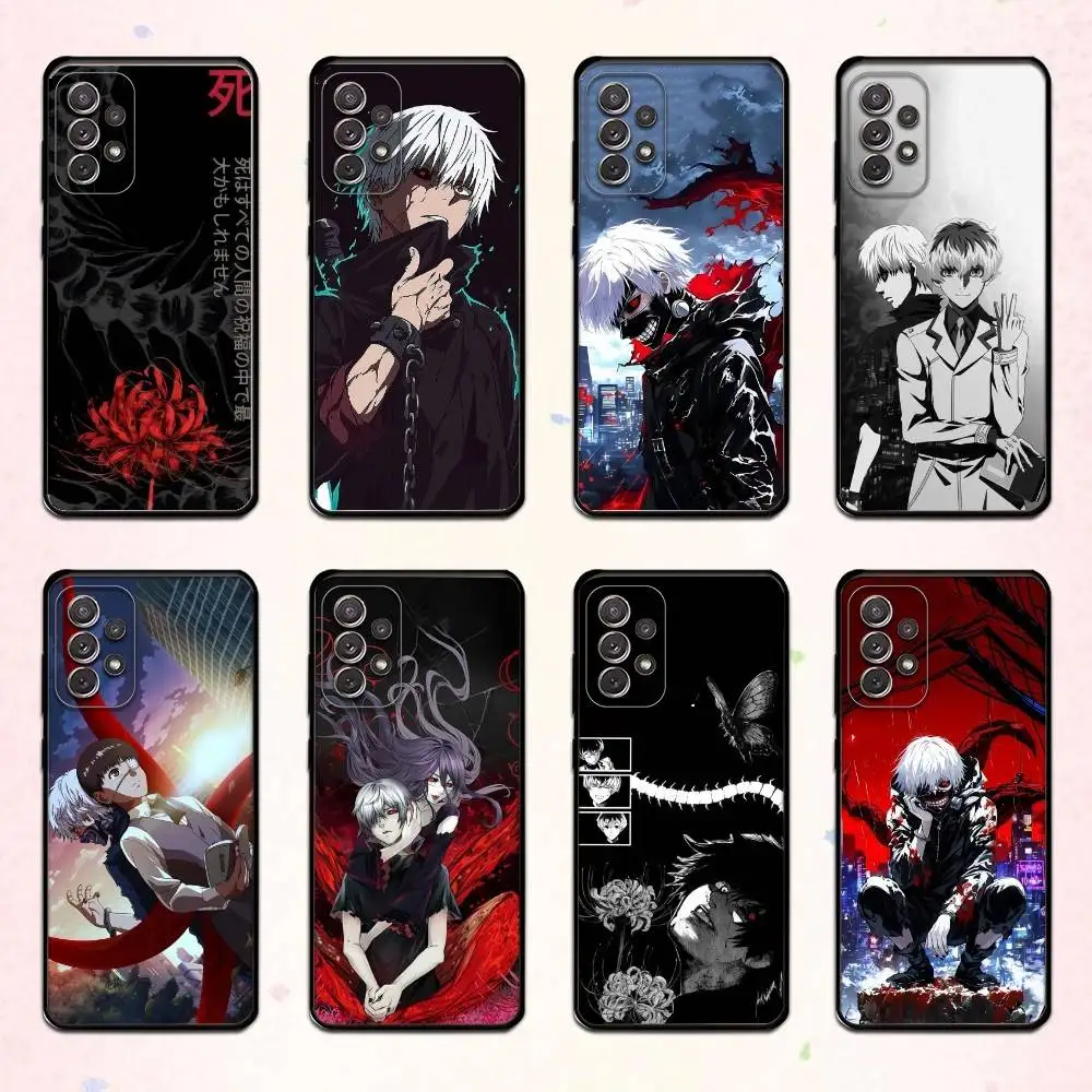 

Kaneki Ken T-Tokyo G-Ghoul Phone Case For Samsung S 25,24,23,22,30,21,10,9,Ultra,Plus,Lite,FE,4,5 G Soft Black Case