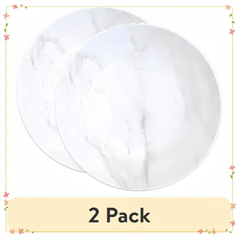 Melaminmarmorskål 4,8 QT - Elegant, flisavvisande serveringsskål för underhållning, diskmaskinssäker, BPA-fri 12 best sales skål melamin - №12