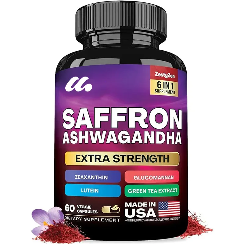 

Saffron supplement - glucomannan, South African eggplant,green tea extract,lutein,and zeaxanthin - pure saffron extract capsules