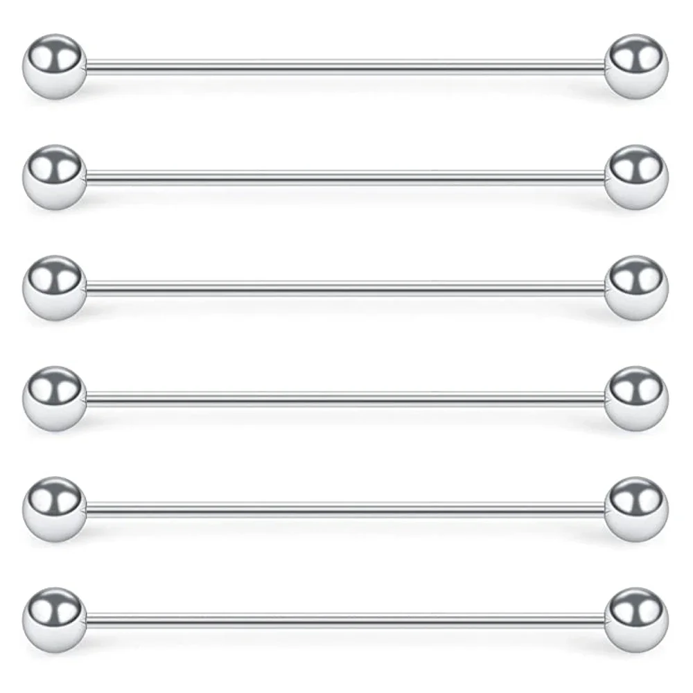 6 قطعة 16 جرام الصناعية الحديد الغضروف القرط هيئة ثقب المجوهرات 28 مللي متر 32 مللي متر 35 مللي متر 38 مللي متر 40 مللي متر #4