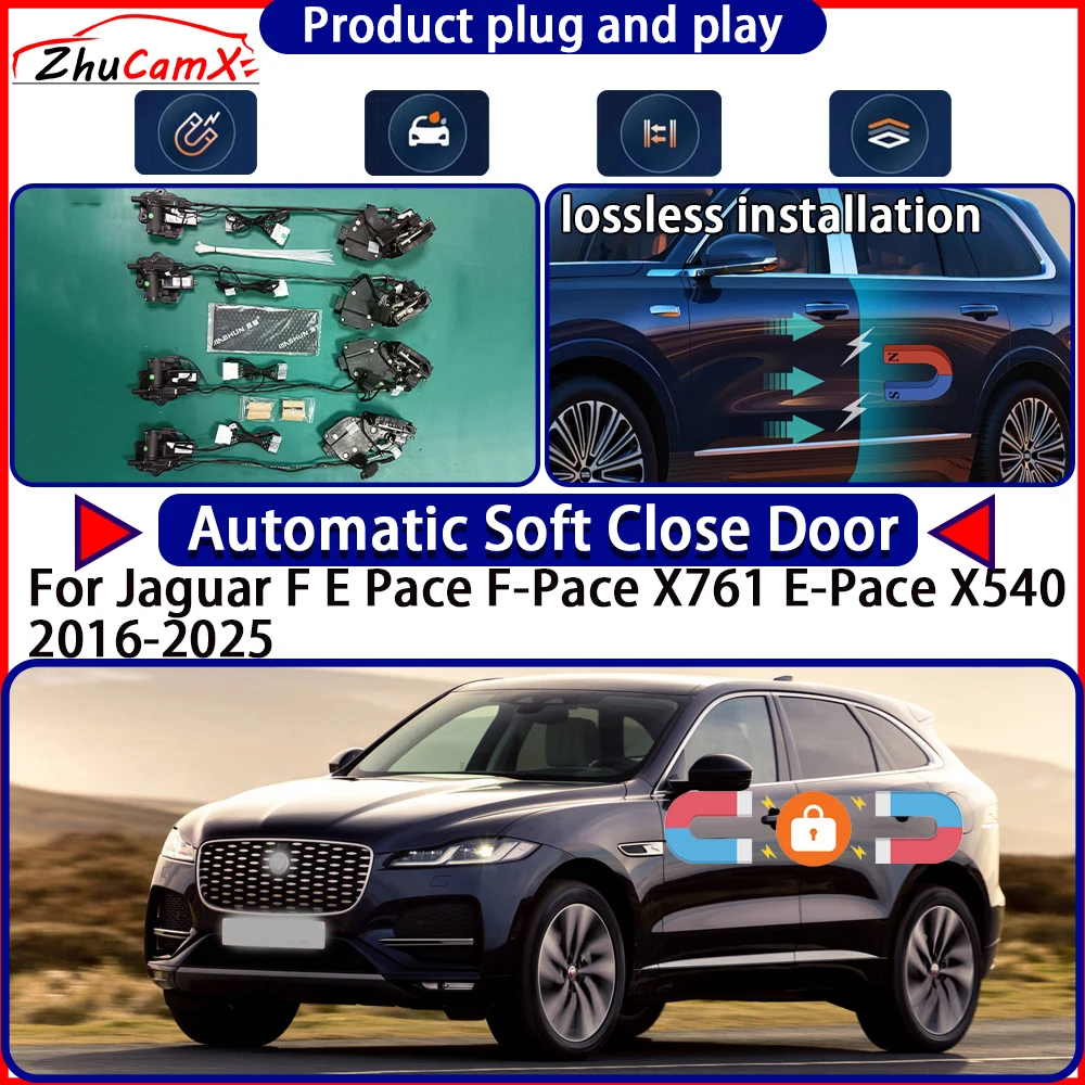 

Door Lock Actuator for Jaguar F E Pace F-Pace X761 E-Pace X540 2016-2025 Soft Close Door Kit Power Latch System Auto Pull Door