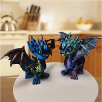 3D Printed Articulated Dragon  Wings Tail Western Dragon Retracted  Moved Fidget Desktop Ornament Model Figurine Gift for Boys