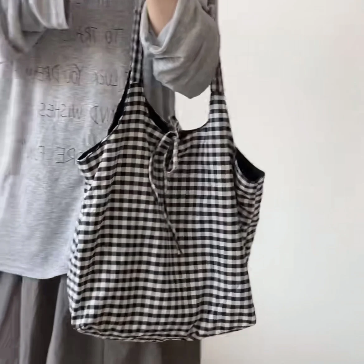 grande-capaci-xadrez-lona-sacola-de-ombro-unico-crossbody-saco-juventude-casual-op-saco-macaco-coreano-sle-faion-saco