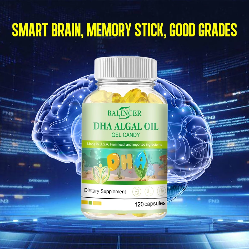 น้ำมันสาหร่าย DHA 4080มก.-ดูดซับได้อย่างรวดเร็วมี DHA และ EPA กรดไขมัน Omega-3กลืนได้ง่าย