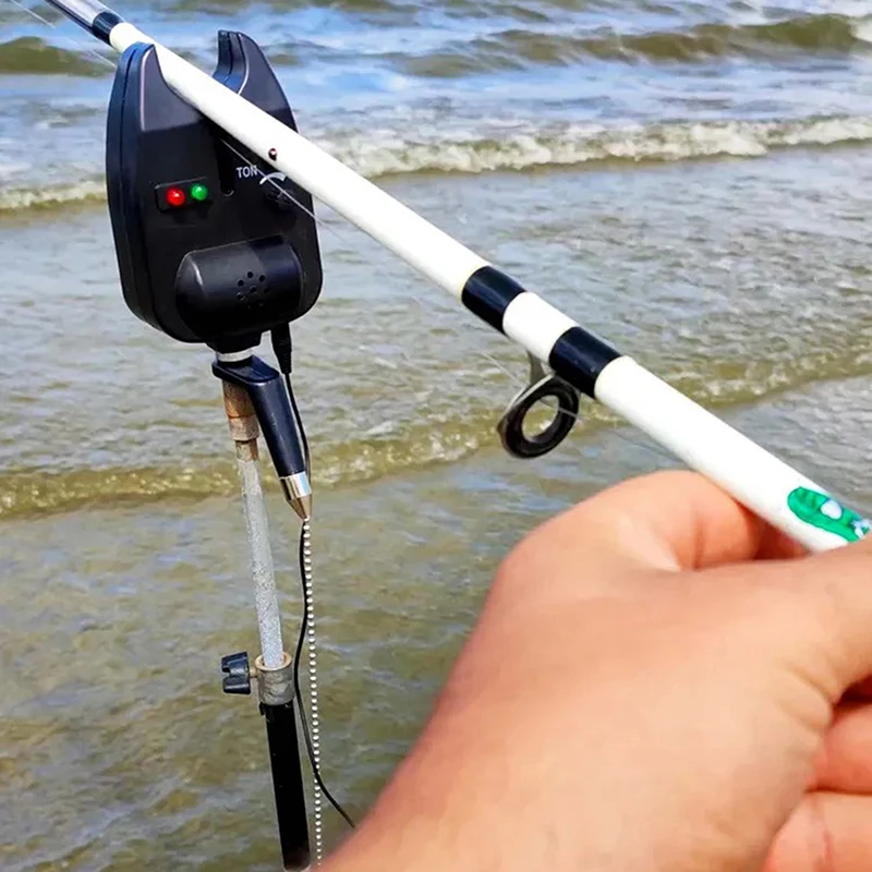 Carp Fishing Bite Alarm With LED Light Annunciator For Carp Fishing Tackle Equipment Fishing Alarm Indicator Fish Bell