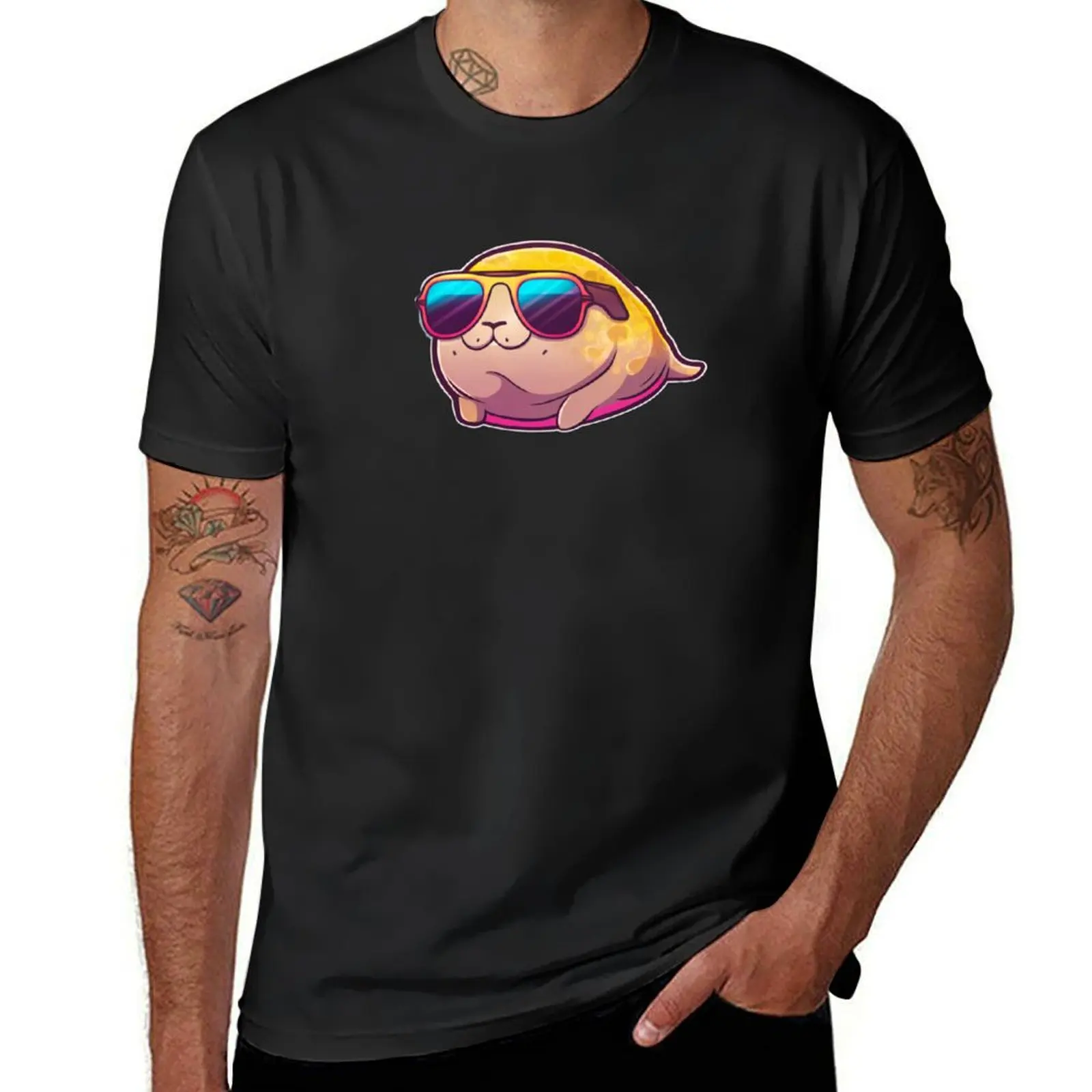 Cool Seal with Sunglasses T-Shirt hippie clothes new edition summer tops summer clothes oversized t shirt men