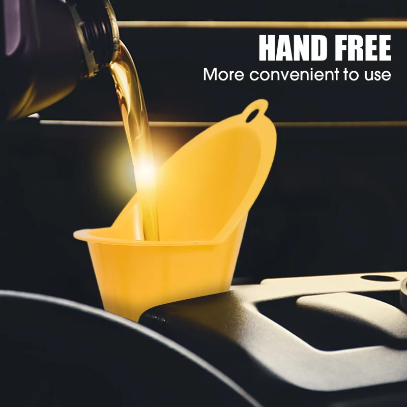 Car Plastic Refueling Funnels Universal Auto Motorcycle Filter Transfer Tools Oil Change Filling Oil Funnels Tools Accessories