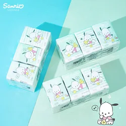 9Pcs  Hello Kitty Handkerchief Paper Anime Portable Mini Napkin Small Pocket Tissues Cartoon Facial Tissue Toilet Paper