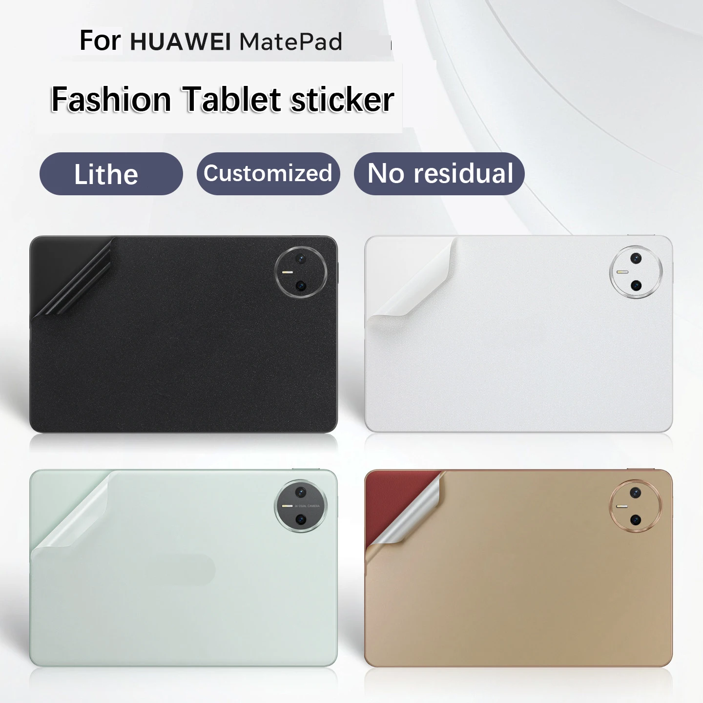Pre-cut 1PCS Back+Side Skin Vinyl Stickers Cover Film For HUAWEI MatePad Air 12" /MatePad Pro 12.2" / Matepad Pro Max 13.2inch