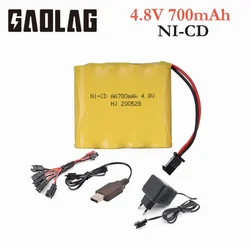 NI-CD 700mAh 4.8v Rechargeable Battery 4* AA 4.8V Battery Pack + USB Charger Set For Rc toys Cars Tanks Robots Boats Guns Parts