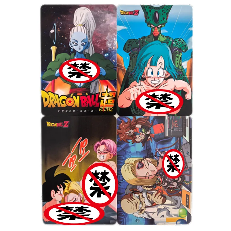 

4 шт./компл. сексуальная карта Dragon Ball Z Son Goku Android 18 Sharu аниме ACG Goddess Nude карточные игры игрушки подарки комиксы коллекционные карты