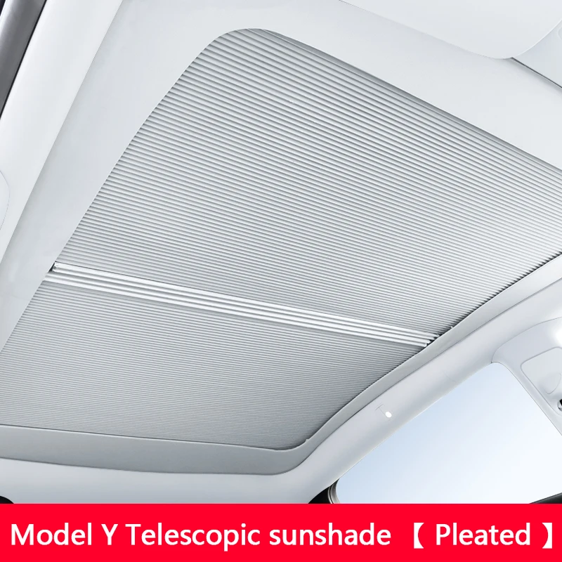 Zonneschermen Voor Tesla Model Y 2024 Accessoires Magnetische Zonnedak Zonnescherm Intrekbare Zonneklep Modificatie Model Y 2023 2022 2021