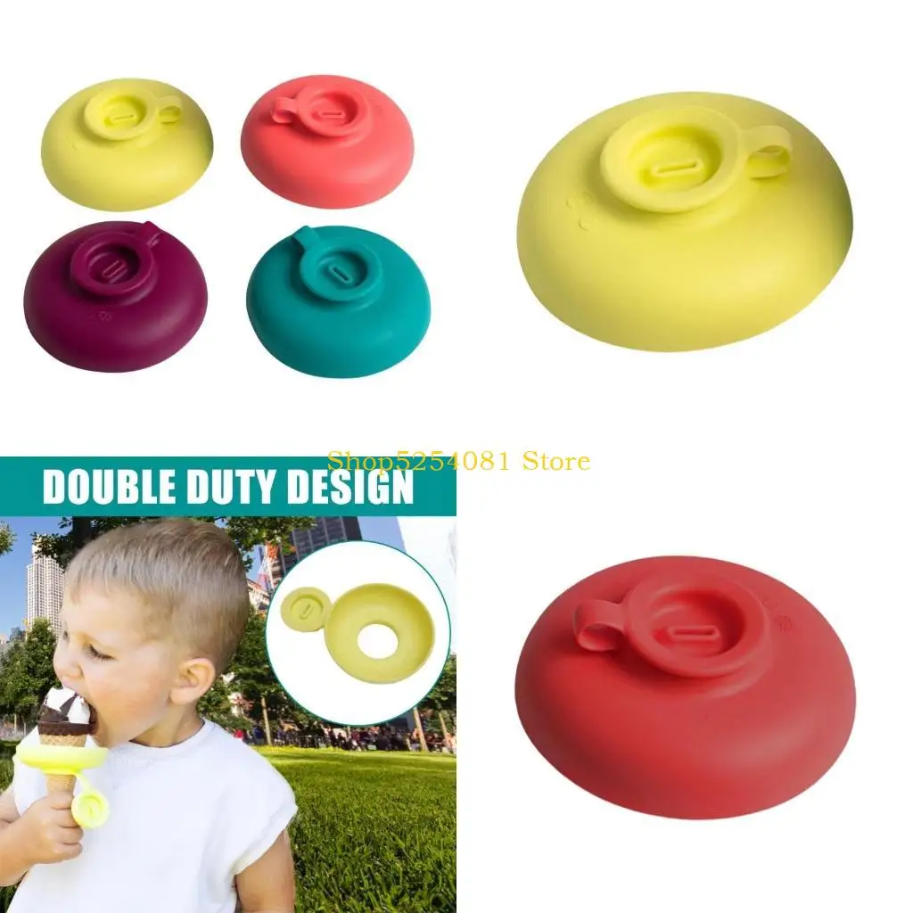 AXYC Useful Round Ice Cream Cone Holders Unique Silicone Popsicles Stand Cute Silicone Stands for Innovative Play