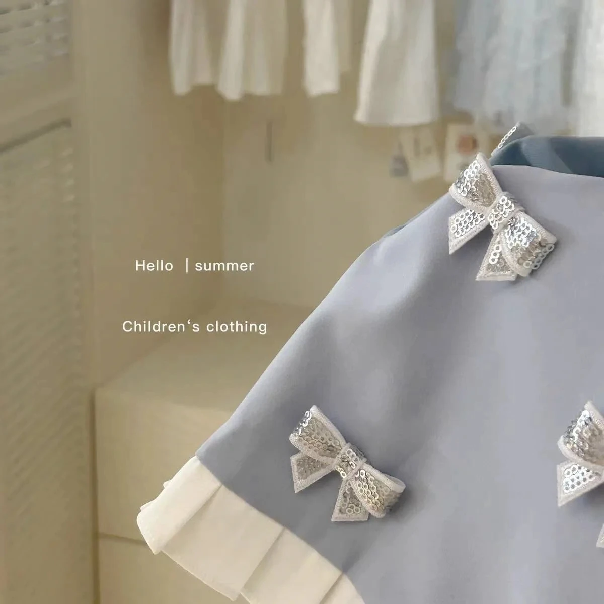 Sweet Bow Dress For Girls, Summer Temperament, Vest Dress , Children Infants Kids Baby Princess Dress