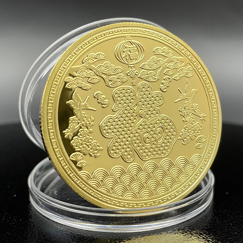 2026 السنة الجديدة من عملات الحصان الصينية زودياك عملة تذكارية المقتنيات التميمة الديكور فنغ شوي في كبسولة #4