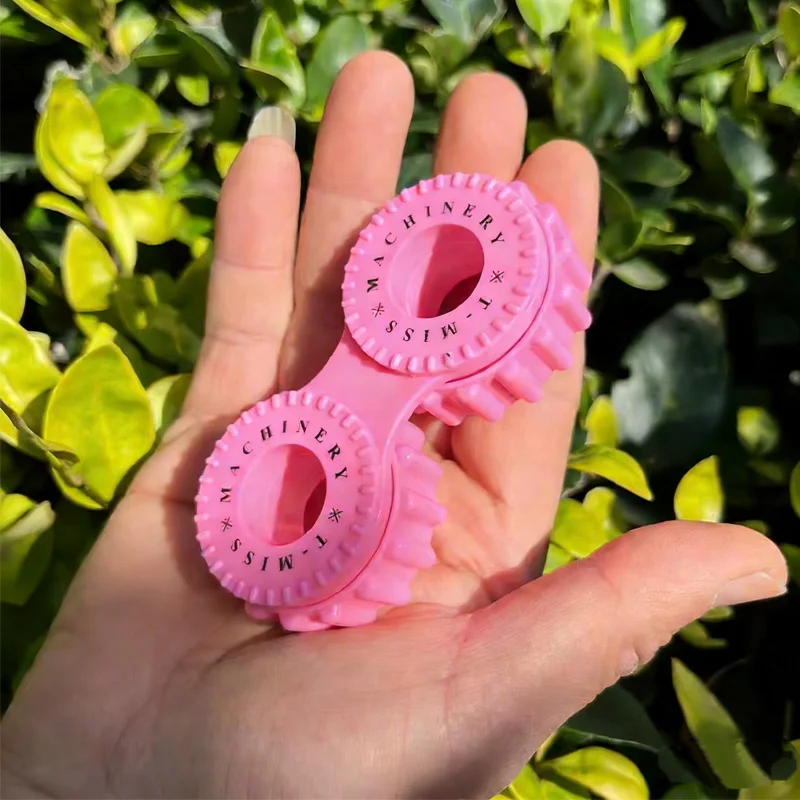 New Bike Chain Gear Fidget Spinner Hand Roller Anxiety ADHD Stress Relief Toys Adults Kids Cool Gadgets Office Desk Fun view 2