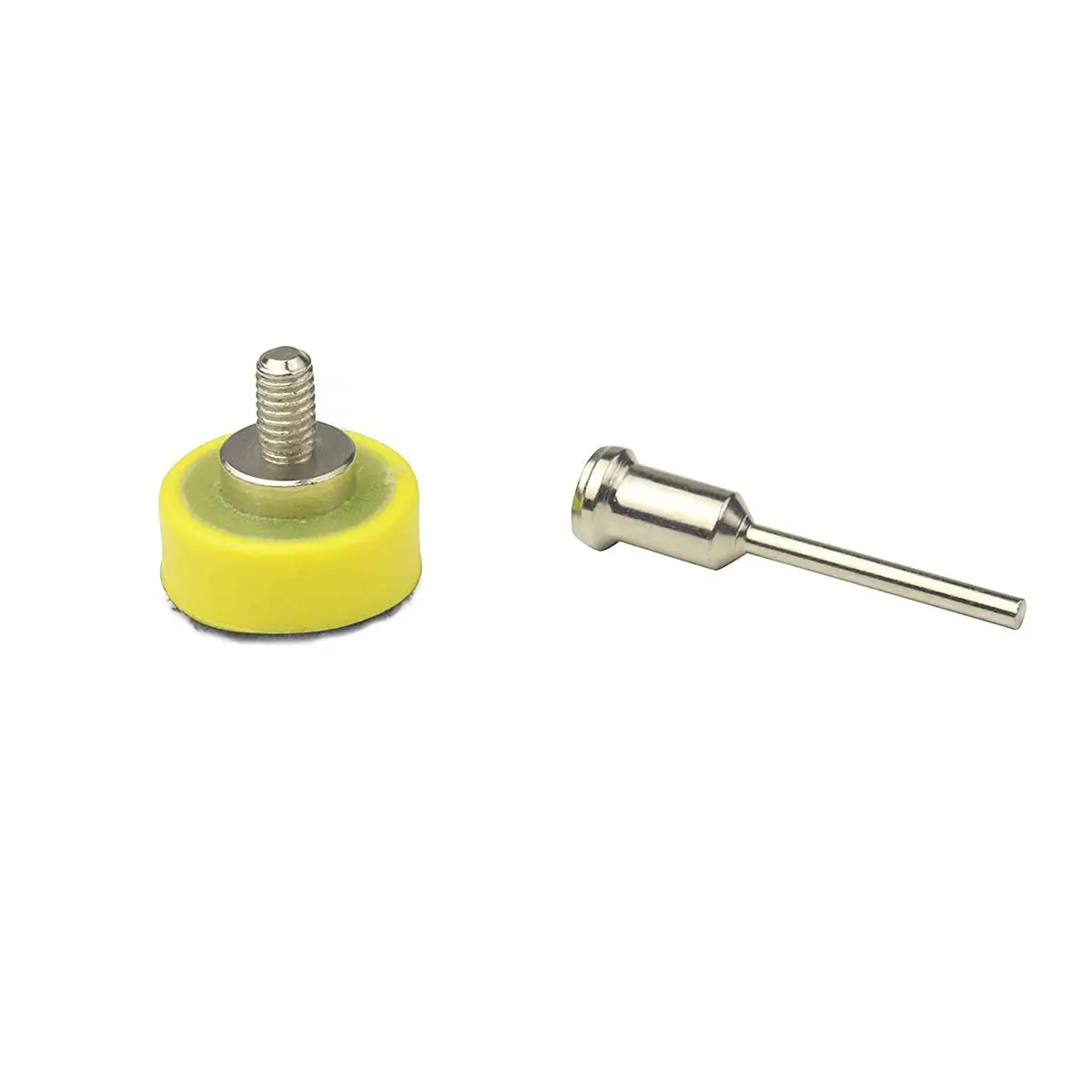 Kit di tamponi abrasivi con gancio e anello da 1 pollice 6 pezzi con adattatore per gambo e cuscinetti di supporto per la maggior parte dei tipi di lucidatura per utensili rotanti