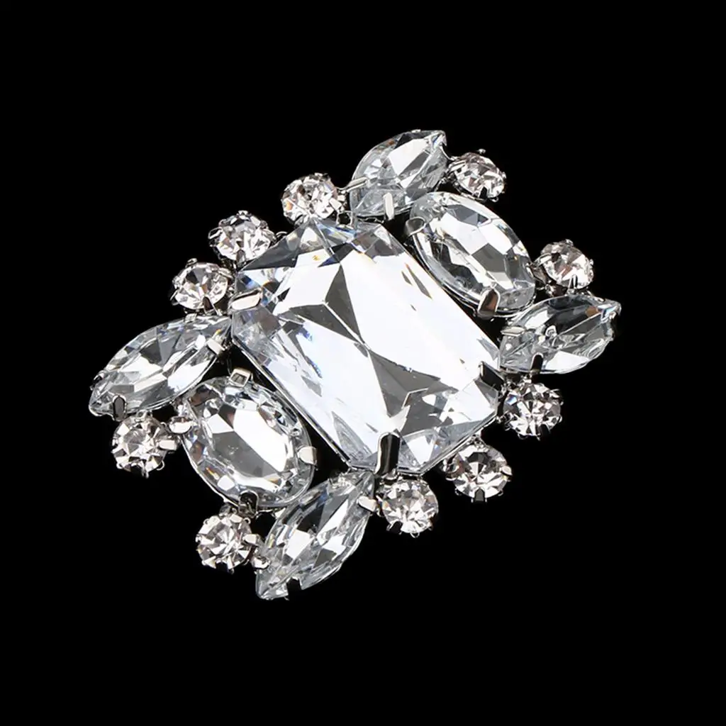 Rhinestone Shoe Clips Decoration Women Elegant Alloy Applique Luxury Shoe Buckles Charms Accessories for Wedding Bridal Shoes