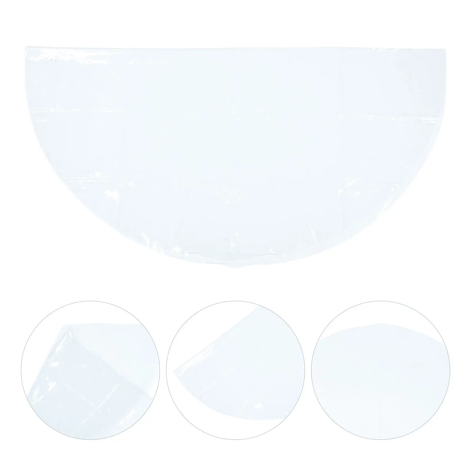 

PVC Oilproof Waterproof Tablecloth Transparent Protective Cover for Dining Table Home Use Stain Resistant Table Protector