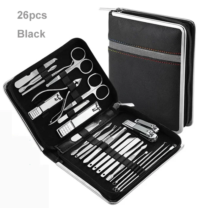 

10pcs Hot Selling 26 Pieces Nail Clippers Set Nail Beauty Tools Stainless Steel Pedicure Manicure Set