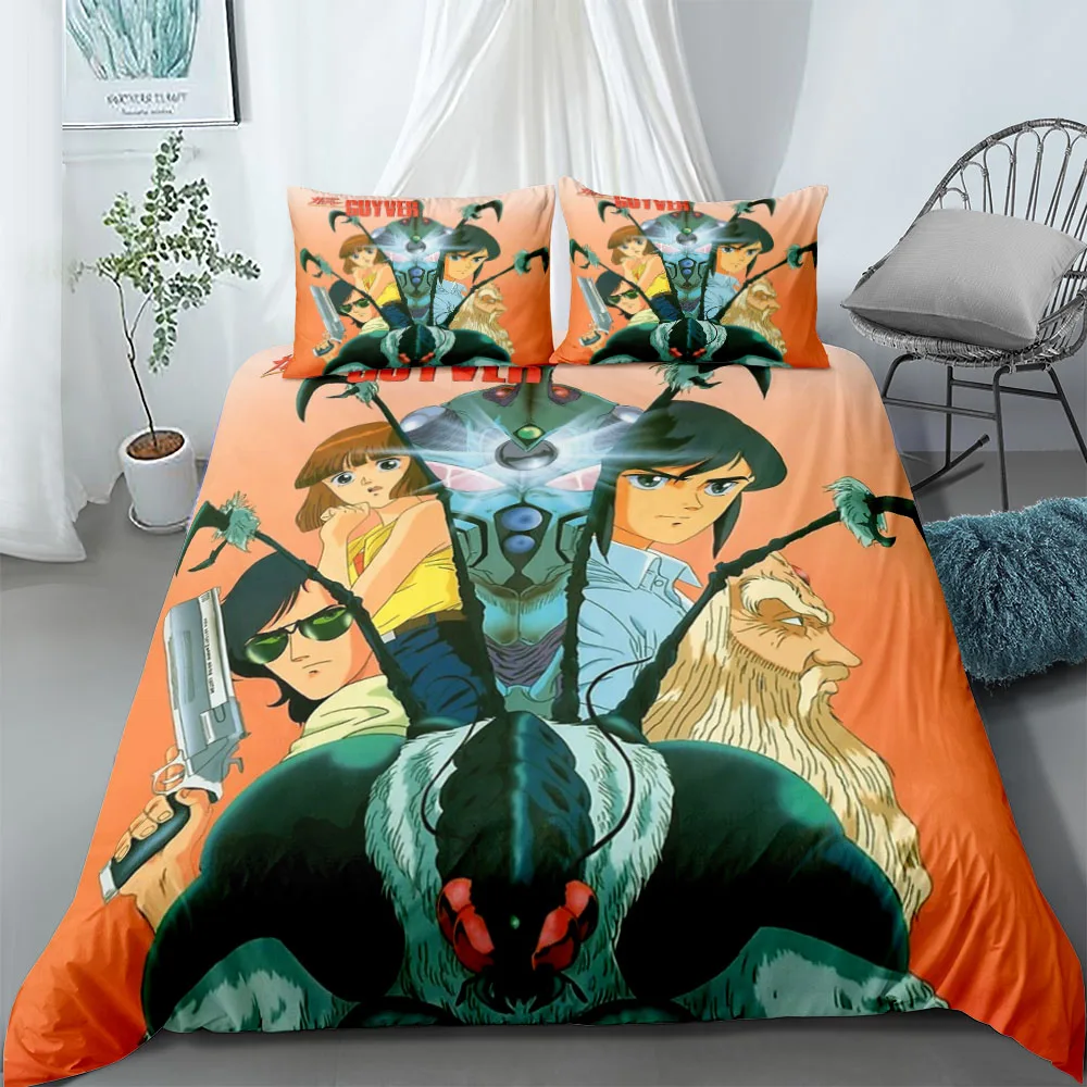 The Guyver Biobooster Armor Duvet Cover Set without sheet King Queen Double Full Twin Single Size Bed Linen Set