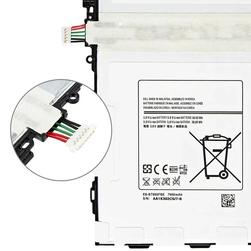 Brand New Tablet EB-BT800FBE EB-BT800FBU/FBC Battery For Samsung Galaxy Tab S 10.5 SM-T805C/T800/T801/T805/T807+Tools