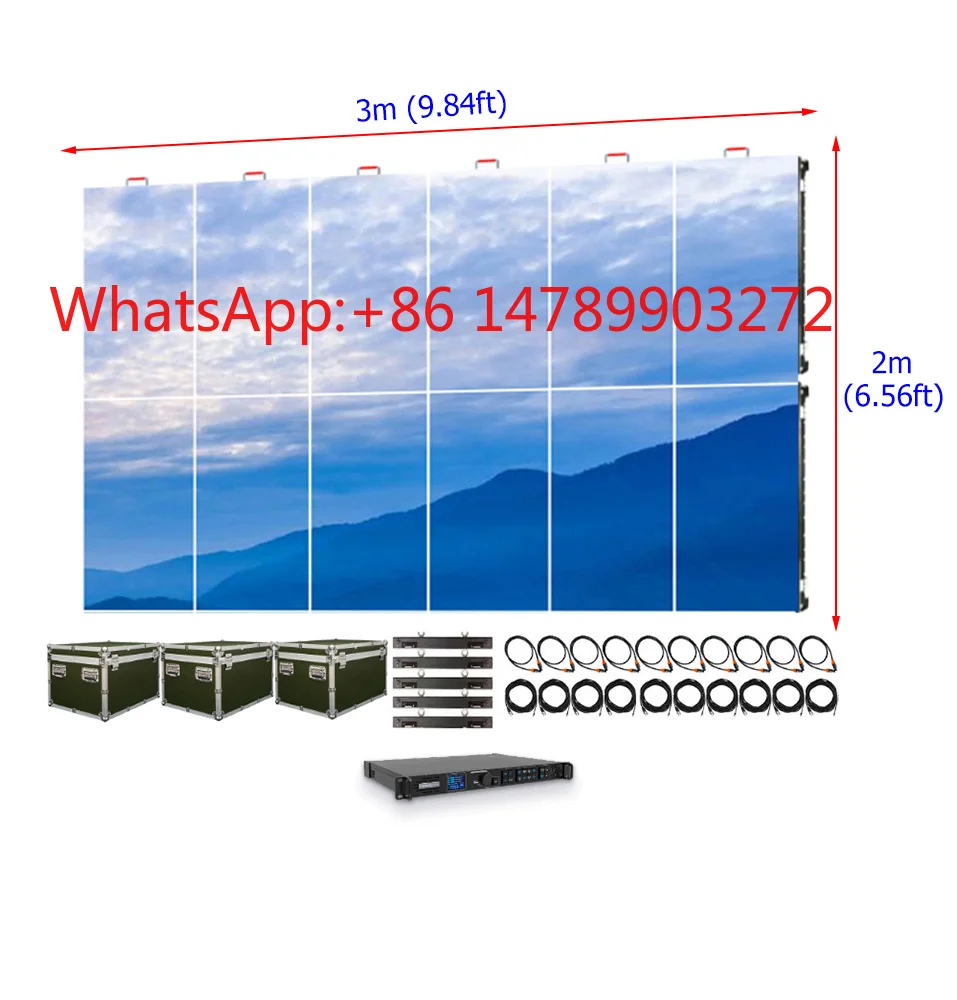 

P3.91 P4.81 Turnkey Modular Panel Indoor Outdoor Stage Event Rental Background Wall