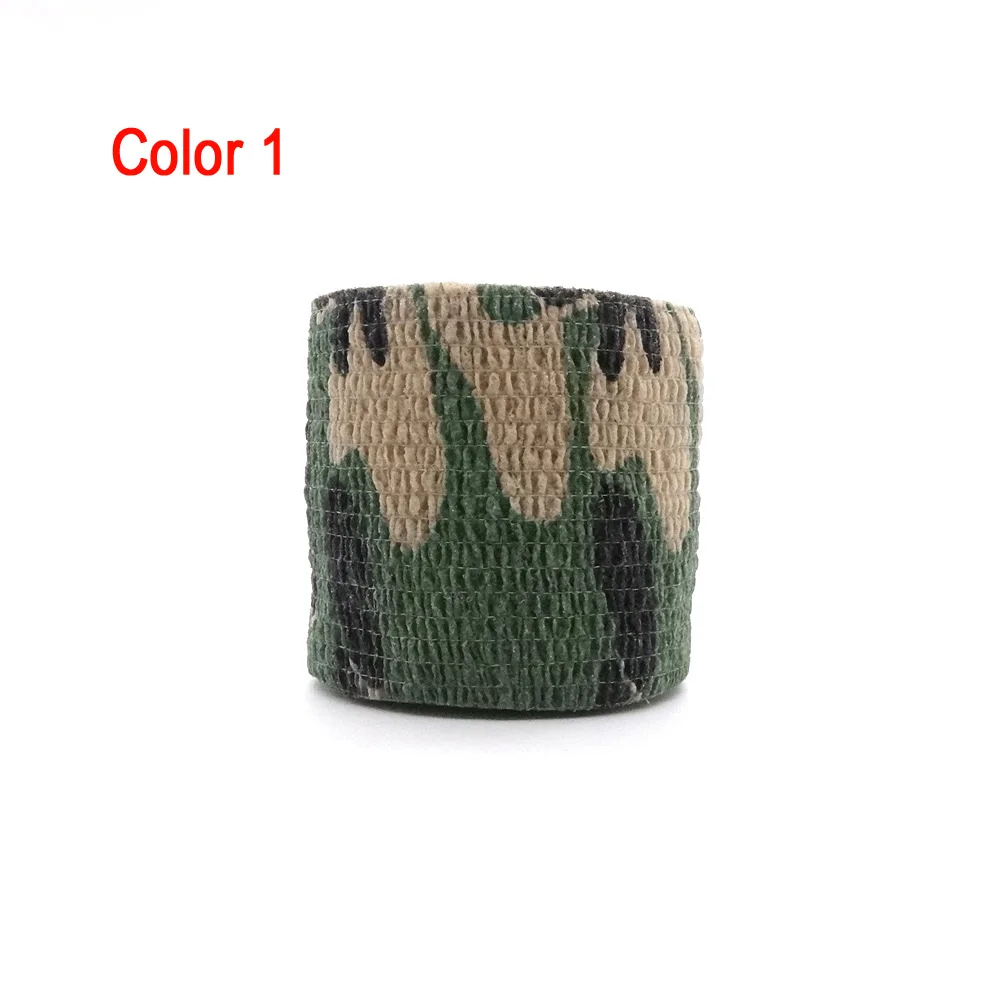 1 Roll U Pick 4.5m*5cm Waterproof Outdoor Camo Hiking Camping Hunting Camouflage Stealth Tape Wraps