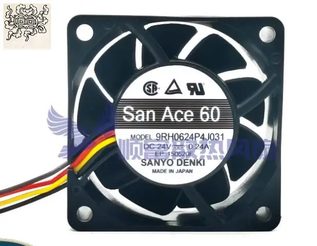 

Ltsf For Sanyo Denki 9RH0624P4J031 DC 24V 0.24A 60x60x25mm 4-Wire Server Cooling Fan
