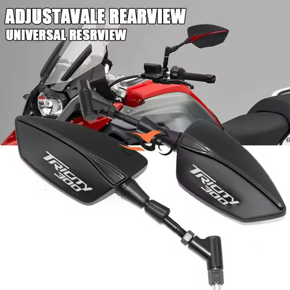 Espelhos retrovisores laterais ajustáveis para motocicleta, apto para YAMAHA TRICITY, 300, 2014-2021, 2020, TRICITY300
