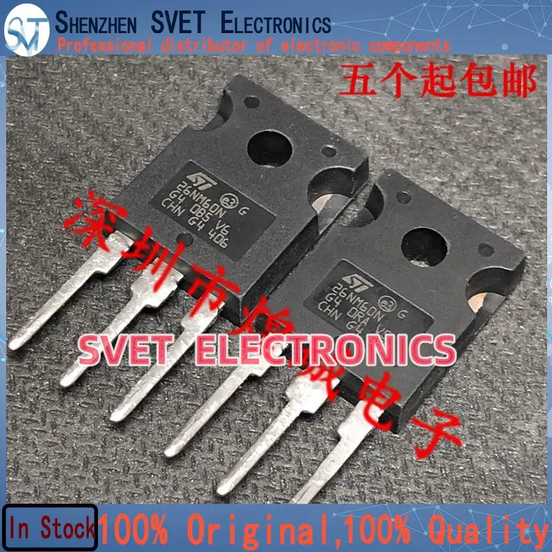 10PCS-50PCS  STW26NM60N W26NM60N TO-247 600V 26A   Original In Stock Fast shipping